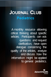 2023 Journal Club: Pediatrics Banner